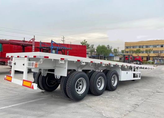 3 Axle flatbed Container Semi Trailer